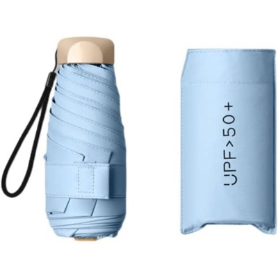 Clotth Compact Travel Umbrella - Mini UV Protection Sun and Rain Umbrella, Portable Windproof Sunshade for Students, Foldable  Umbrell