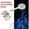 GasOne High Pressure Cast-Iron Burner Head with Brass Fitting Orifice with 0-20 Psi High Pressure Regulator & Hose Complete Kit - 4 of 4