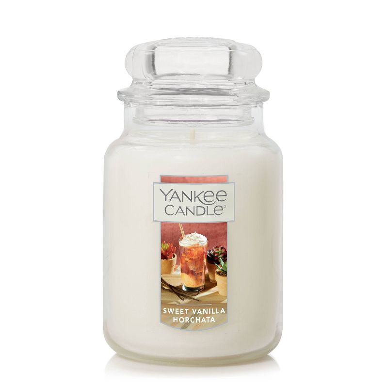 22oz Large Classic Under the Desert Sun Sweet Vanilla Horchata Jar - Yankee Candle, 1 of 4