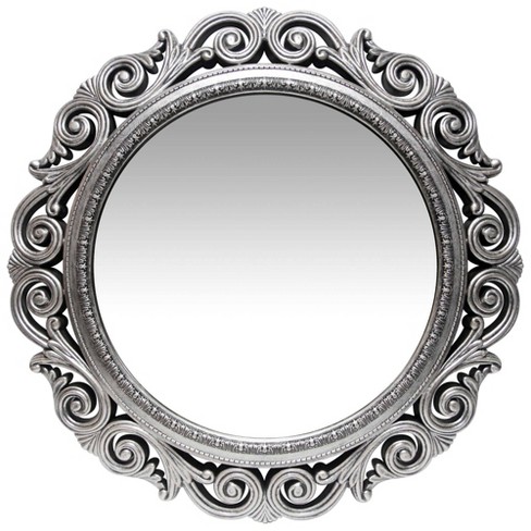 Black Round Infinity Mirror