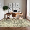 Acekool Washable Printed Area Rug, Non Slip Low Pile Vintage Boho Carpet for Living Room Bedroom Dining Room, Soft Easy Care - 2 of 4