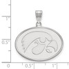 Black Bow Jewelry Sterling Silver Iowa Hawkeyes NCAA Large Pendant - 2 of 3