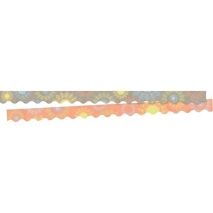 2pk Mindfulness Sunset Double-Sided Scalloped Classroom Borders - Barker Creek - 1 of 4