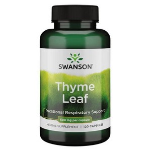 Swanson Herbal Supplements Thyme Leaf 500 mg 120 Caps. - 1 of 2