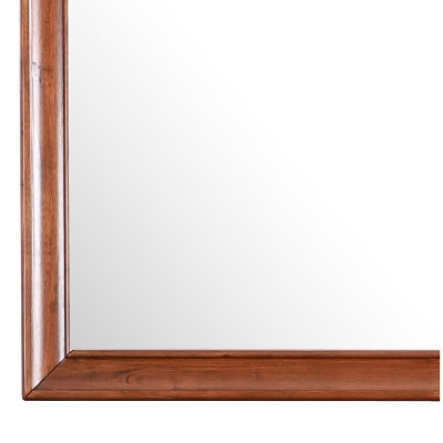 LaVita 45" x 33" Oak Framed Rectangular Dresser Mirror