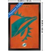 Trends International NFL Miami Dolphins - Logo 25 Framed Wall Poster Prints - 3 of 4