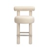 TOV Furniture Carmel Velvet Counter Stool in Cream - 3 of 4