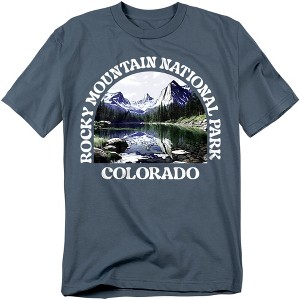 Rocky Mountain National Park Classic Adult T-Shirt Slate - 1 of 4