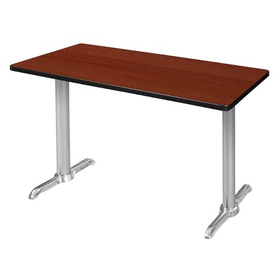 48" Via Training Dining Table Cherry/Chrome - Regency