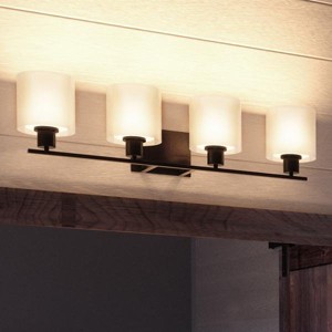 Urban Ambiance Luxury Cosmopolitan Bathroom Vanity Light,  7.375"H x 32.5"W,  Olde Bronze Finish, UHP2515 - 1 of 4
