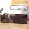 PawHut 81" x 40" Whelping Box for Dogs Built for Mother's Comfort, Newborn Puppy Supplies, Puppy Playpen with Adjustable Height Entrance Door - 3 of 4