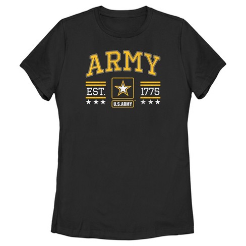 Women's Us Army Yellow Classic Logo T-shirt : Target
