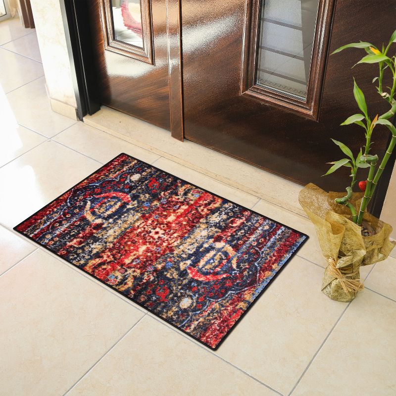 Bohemian Rustic Medallion Indoor Outdoor Runner or Area Rug by Blue Nile Mills, 2 of 6