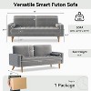 Lycvki 68" Velvet Love Seat Couches with Tufted Seat - 3 of 4