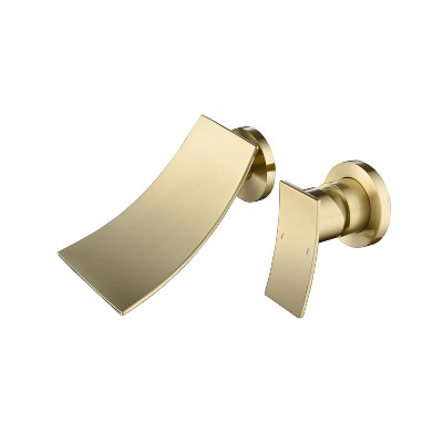 ALEXOUN Wall Mount Widespread Bathroom Faucet