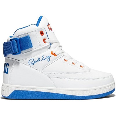 Мужские кроссовки Ewing Athletics Ewing Atheltics Men's 33 HI x Orion Rebound Basketball Sneakers White/Royal Blue/Orange 9.5 — фото 2