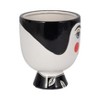 Sagebrook Home 7"Hx6" Diameter, Frida Face Flower Vase, Black/White Finish, Made with Ceramic, Unique Decorative Centerpieces, Home Decor Floral - 4 of 4