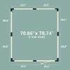 Wooden Baby Playpen, Large Wood Gate Playpen for Babies and Toddlers, Baby Fence Play Yard with Door for Kids Activity Center - 4 of 4