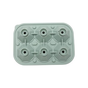 Unique Bargains Ice Tray 6-Cavity Diamond Ice Mould Irregular Hand Wash Only Silicone 6.69"x4.53"x2.13" 1 Pc - 1 of 3