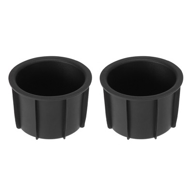 Unique Bargains Console Box Cup Holder Insert 66991-35030 for Toyota 4 Runner 2010-2020 Black 2pcs