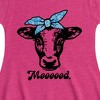 Girls' - Instant Message - Mood Cow Fit & Flair Cap Sleeve Graphic Dress - 2 of 4