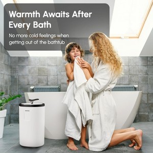 Bathroom Towel Warmers, 20L Large Towel Heater Bucket with Heating Timer, Adjustable Temperature Mode, Suitable for 2 Oversized Towels and Bathrobes - 1 of 4