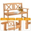 Karl Home | 46 in. Fir Wood Outdoor Bench - 2 of 4