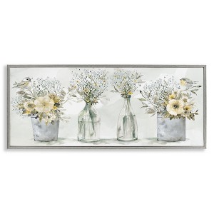 Stupell Industries Songbirds with Floral Bouquets, 30" x 13" - 1 of 4