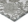 Ivory And Gray Floral Washable Indoor Outdoor Area Rug - 4 of 4