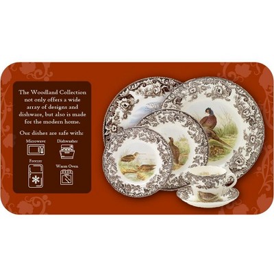 Spode Woodland 8-Inch Ceramic Turkey Cereal Bowl