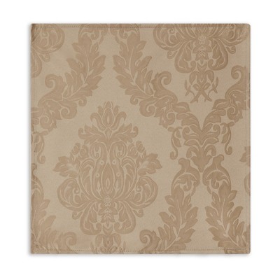 Barcelona Beige Jacquard Damask Napkin Set of 4 - 17" x 17"