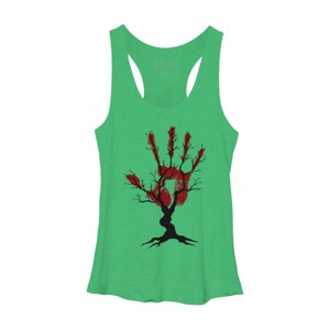 Women's Design By Humans Halloween Tree By aisenArt Racerback Tank Top - 1 of 3