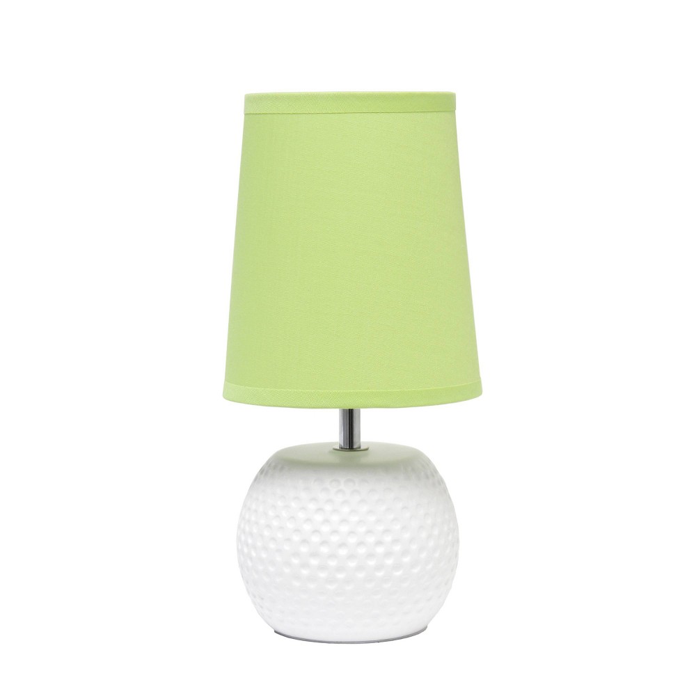 Studded Texture Ceramic Table Lamp Green - Simple Designs