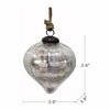 Cesicia D3.9" Glass Ornament, Decorative Hanging Ball Christmas Tree Ornaments for Holiday Party Decorations, Set of 4 - 3 of 4
