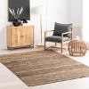 Home Conservatory Striped Handwoven Jute Indoor Area Rug - 2 of 4