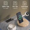 Vynxaria LED Nightstand - 2 Drawers, Adjustable Multi-Color Lights, Bedside/Side Table with Power Sockets - 4 of 4