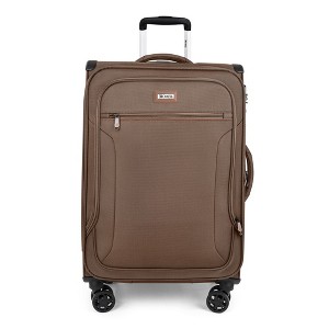 New York XPress XJ-1907-20in-Expandable 20% Luggage-Suitcases with Wheels Hardshell-Softside Luggage-w/TSA LOCK w/Spinner Wheel. - 1 of 4