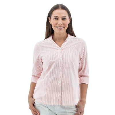 Old Ranch Brands Women's Plumas Organic Roll-Tab Sleeve Shirt