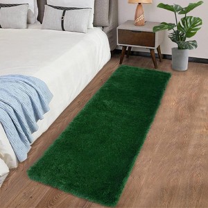 Acekool Ultra Soft Shaggy Rug, Non-Slip Plush Indoor Carpet, Tie-Dye & Solid Colors for Living Room, Bedroom – Multiple Sizes - 1 of 4