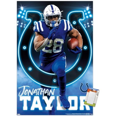 Trends International Nfl Indianapolis Colts - Jonathan Taylor 22 Unframed  Wall Poster Print White Mounts Bundle 22.375 X 34 : Target