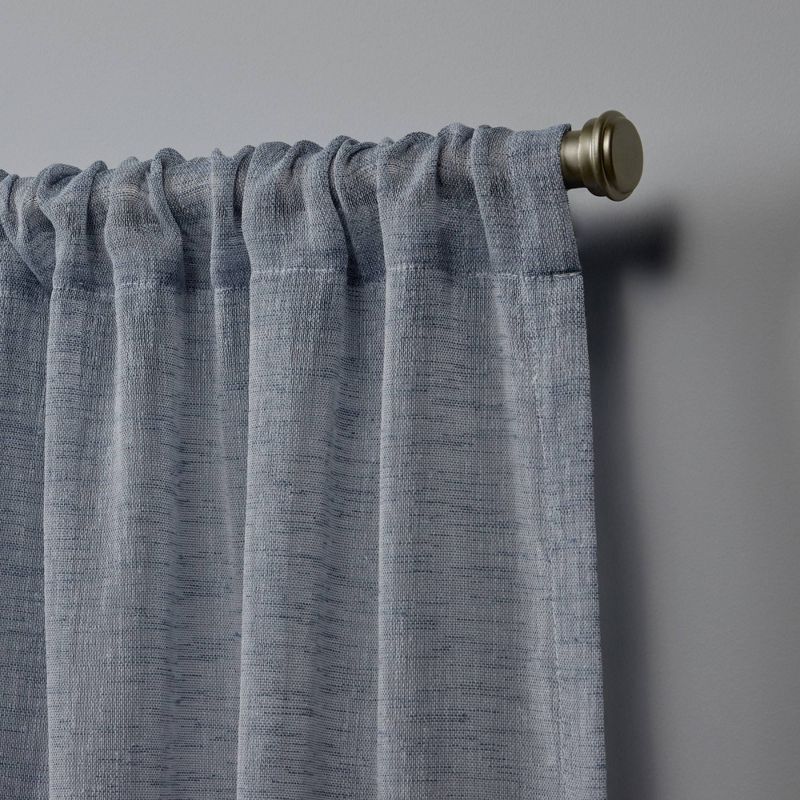 Belfry Rod Pocket Sheer Window Curtain Panels - Nicole Miller, 5 of 11