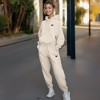 Dalix Butterfly Embroidery Sweatsuit Set Hoodie Jogger Soft Fleece Relaxed Fit Lounge Womens - 3 of 4