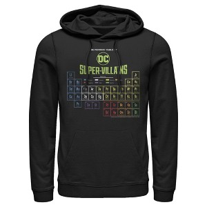 Men's Justice League Periodic Table of Super-Villains Pull Over Hoodie - 1 of 4