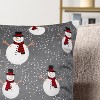 PAVILIA Set of 2 Throw Pillow Covers, Decorative Velvet Square Cushion Cases for Bed Sofa Couch Bedroom Living Room - 3 of 4