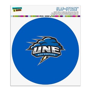 University of New England Primary Logo Automotive Car Window Locker Circle Bumper Sticker - 1 of 4