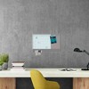 U Brands 3N1 Magnetic Glass Dry Erase Combo Board, 23 x 17, Month View, Gray/White Surface, White Aluminum Frame - 2 of 4