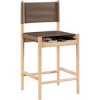 Meridian Furniture,Rawlins Vegan Leather Upholstered Counter Stool - 2 of 4