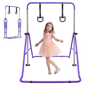 SUGIFT Kids Adjustable Gymnastics Bar Foldable Home Training Bar for Ages 3–10 - 1 of 4