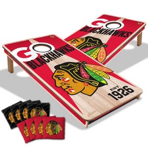 NHL Chicago Blackhawks 2'x4' Wood Toss Game Set - 1 of 4