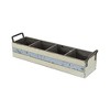 Cheung's Reid Wooden 4 Slot Storage Caddy - Rustic White - 2 of 4